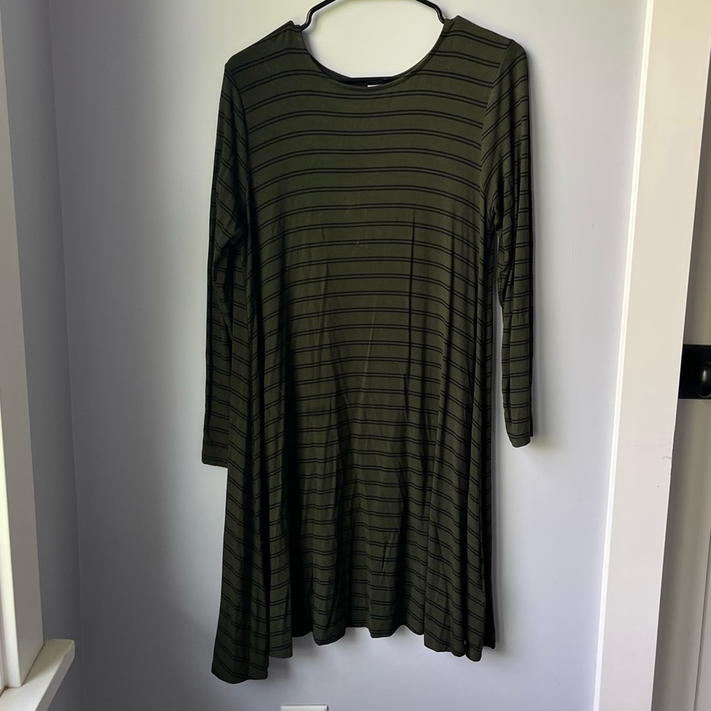 OLD NAVY STRIPED GREEN DRESS